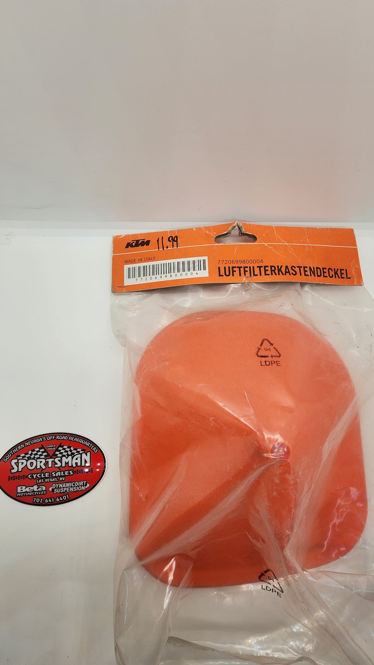 7720699800004  KTM Air Filter Box Lid MX/Enduro/Freeride 2011-2016